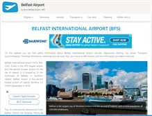 Tablet Screenshot of belfast-airport.net